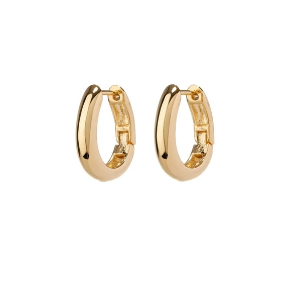 Luv Aj Jewelry - New! Luv AJ Carmella Hoop Earrings ~ Gold Plated Huggies